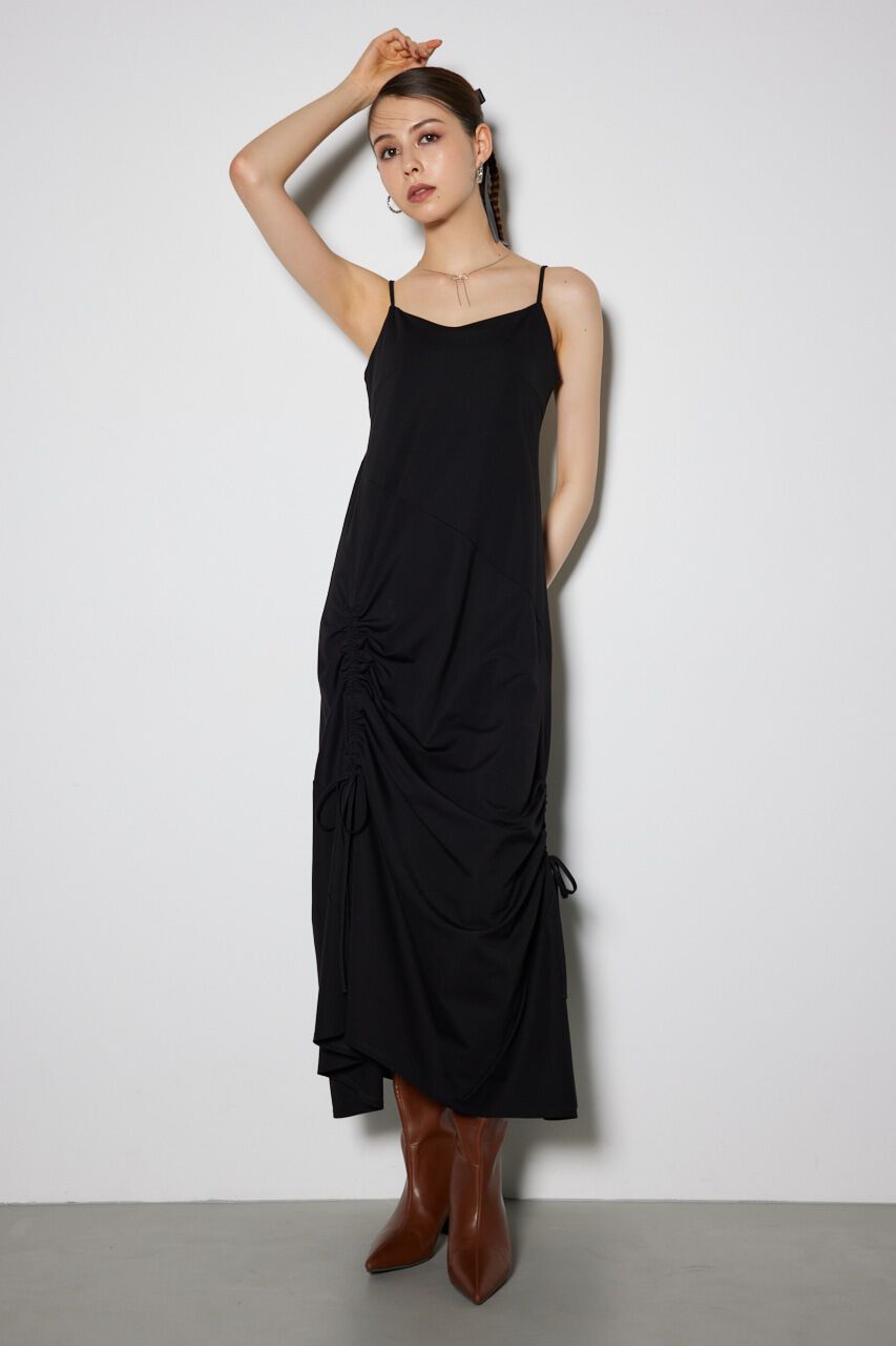 rienda「ドローストリングカットキャミソールワンピース」|ワンピース|