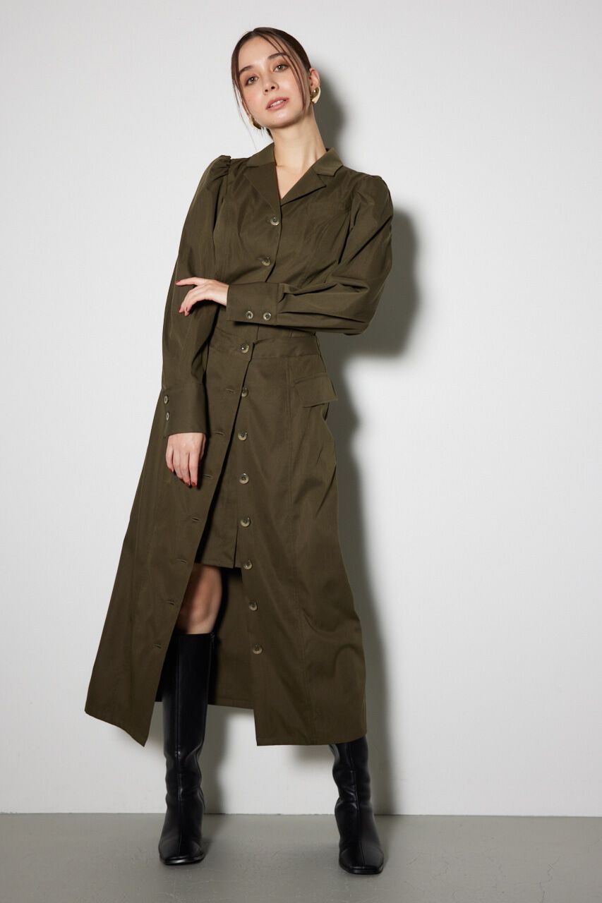 rienda「ラップパターンロングタイトワンピース」|ワンピース|