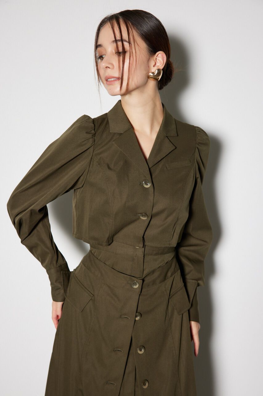 rienda「ラップパターンロングタイトワンピース」|ワンピース|