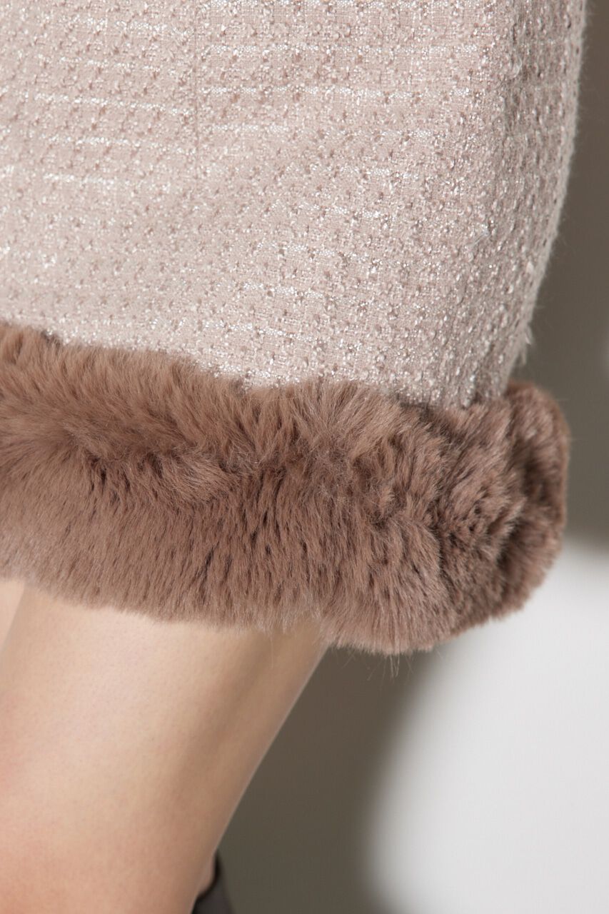 rienda「ツイードフェイクファースコートショートパンツ」|その他|