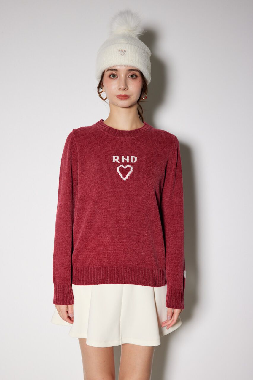 rienda「バストロゴモールニットトップス」|ニット・セーター|