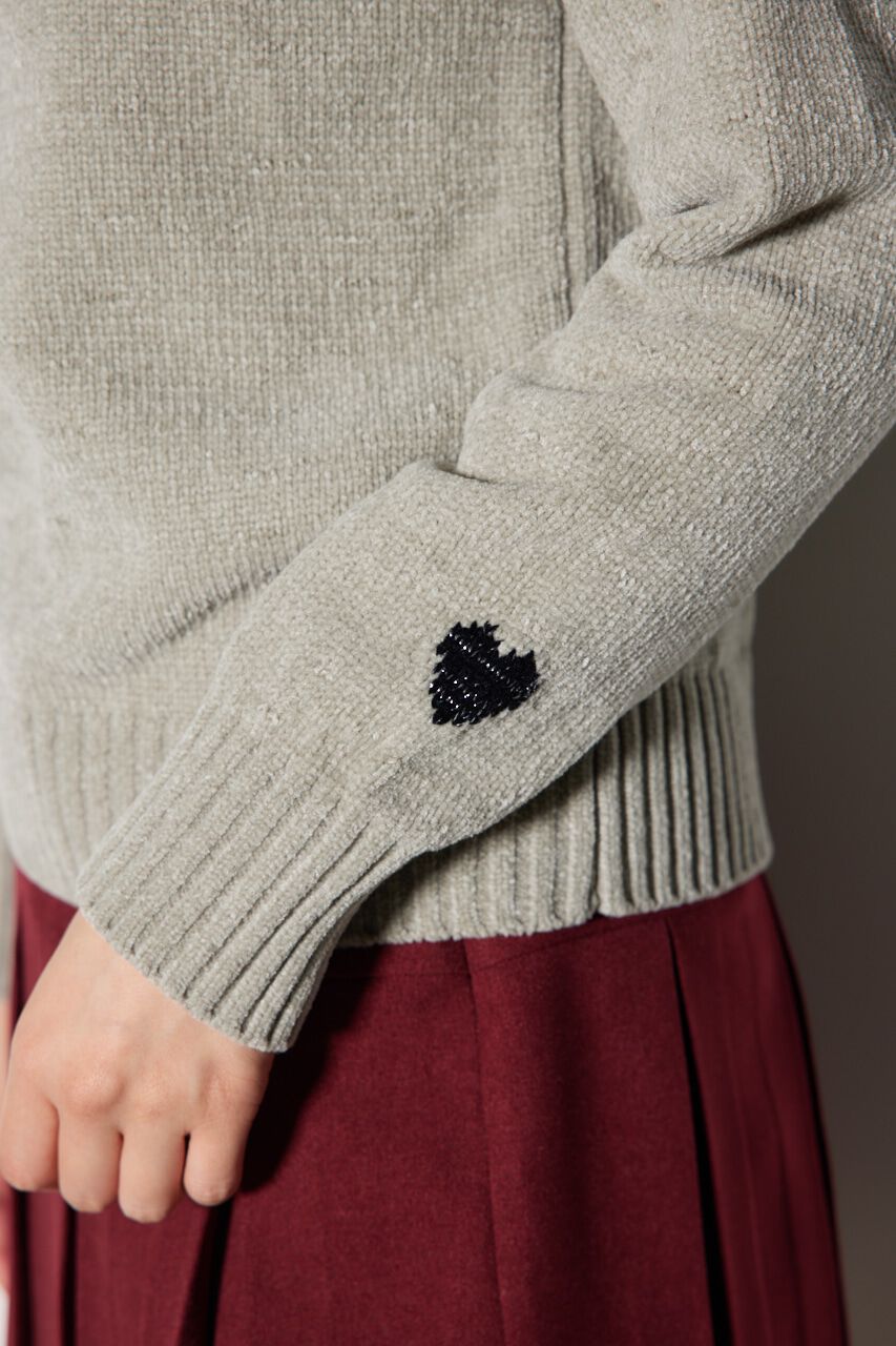 rienda「バストロゴモールニットトップス」|ニット・セーター|