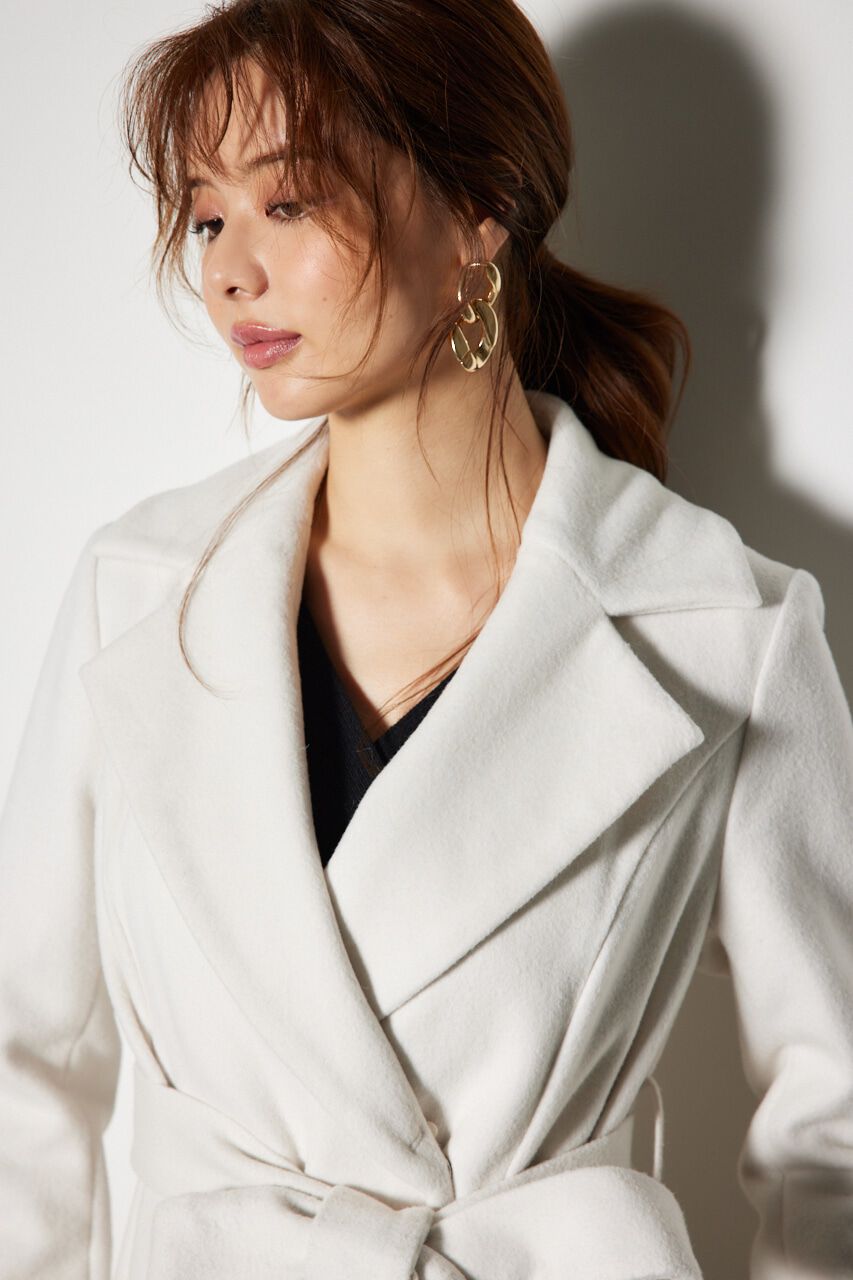 rienda「ウールMIXクラッシィドレスコート」|その他|