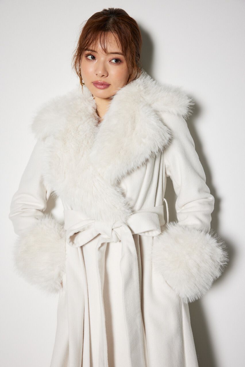 rienda「ウールMIXクラッシィドレスコート」|その他|