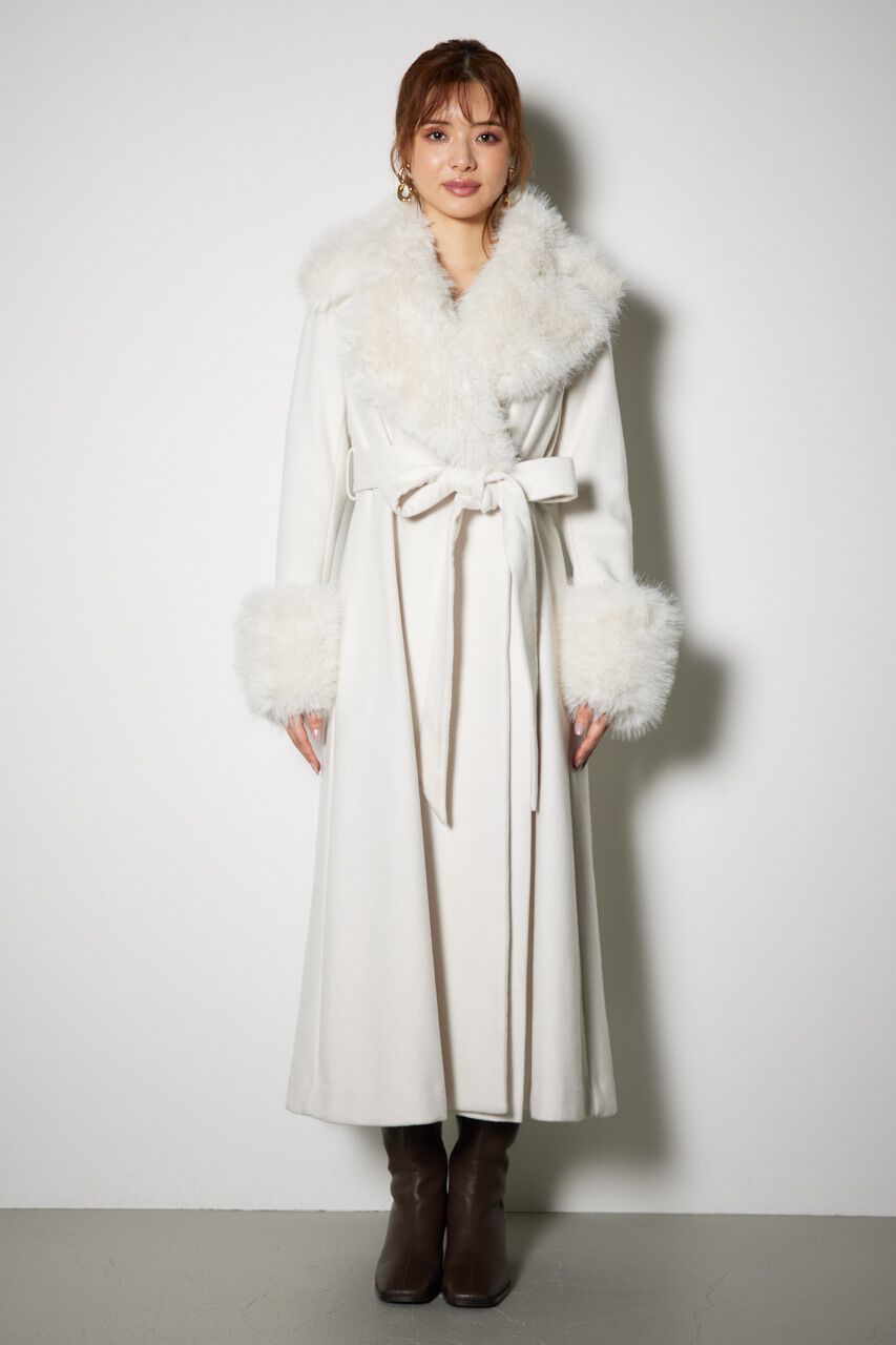 rienda「ウールMIXクラッシィドレスコート」|その他|