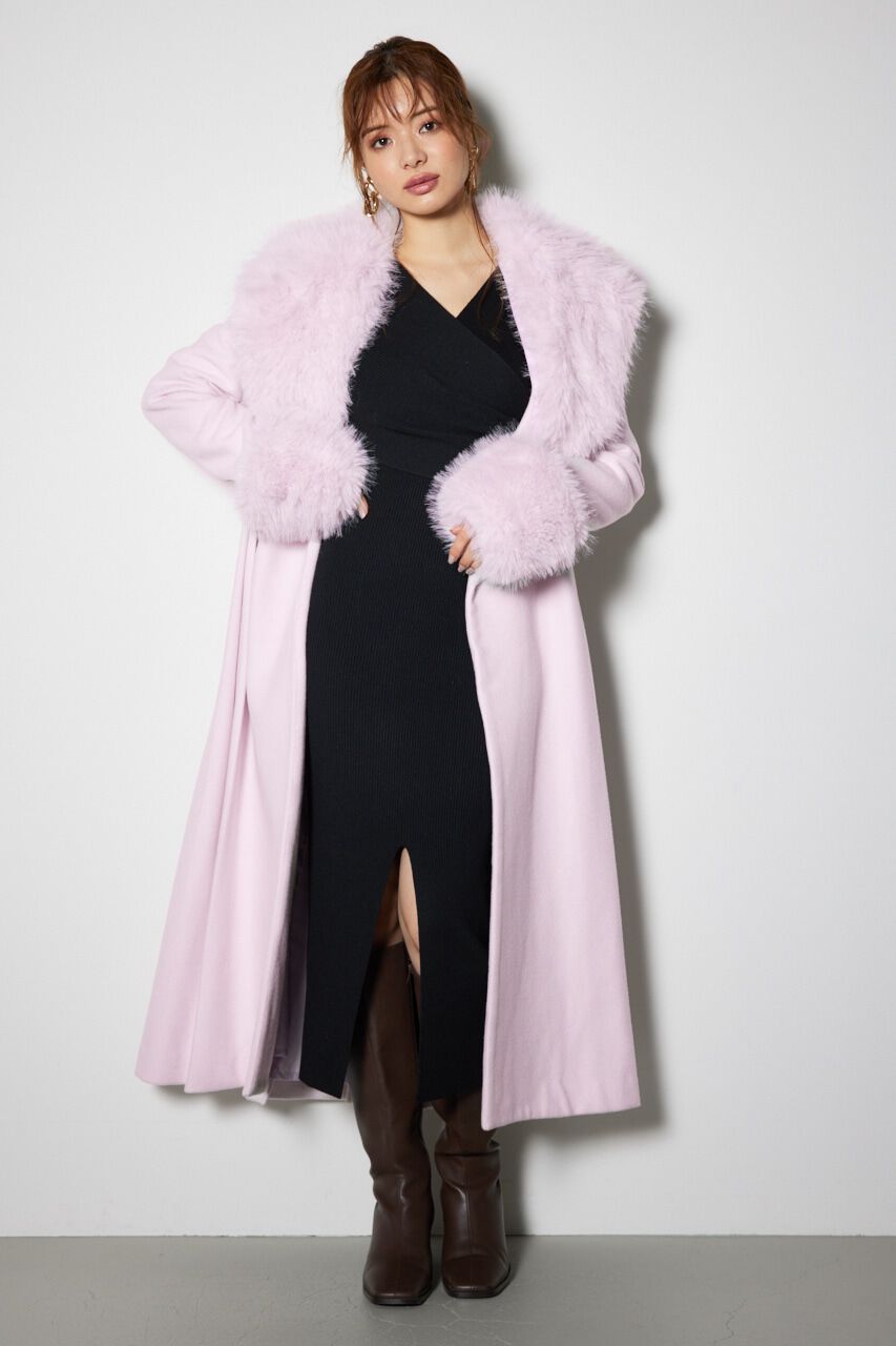 rienda「ウールMIXクラッシィドレスコート」|その他|