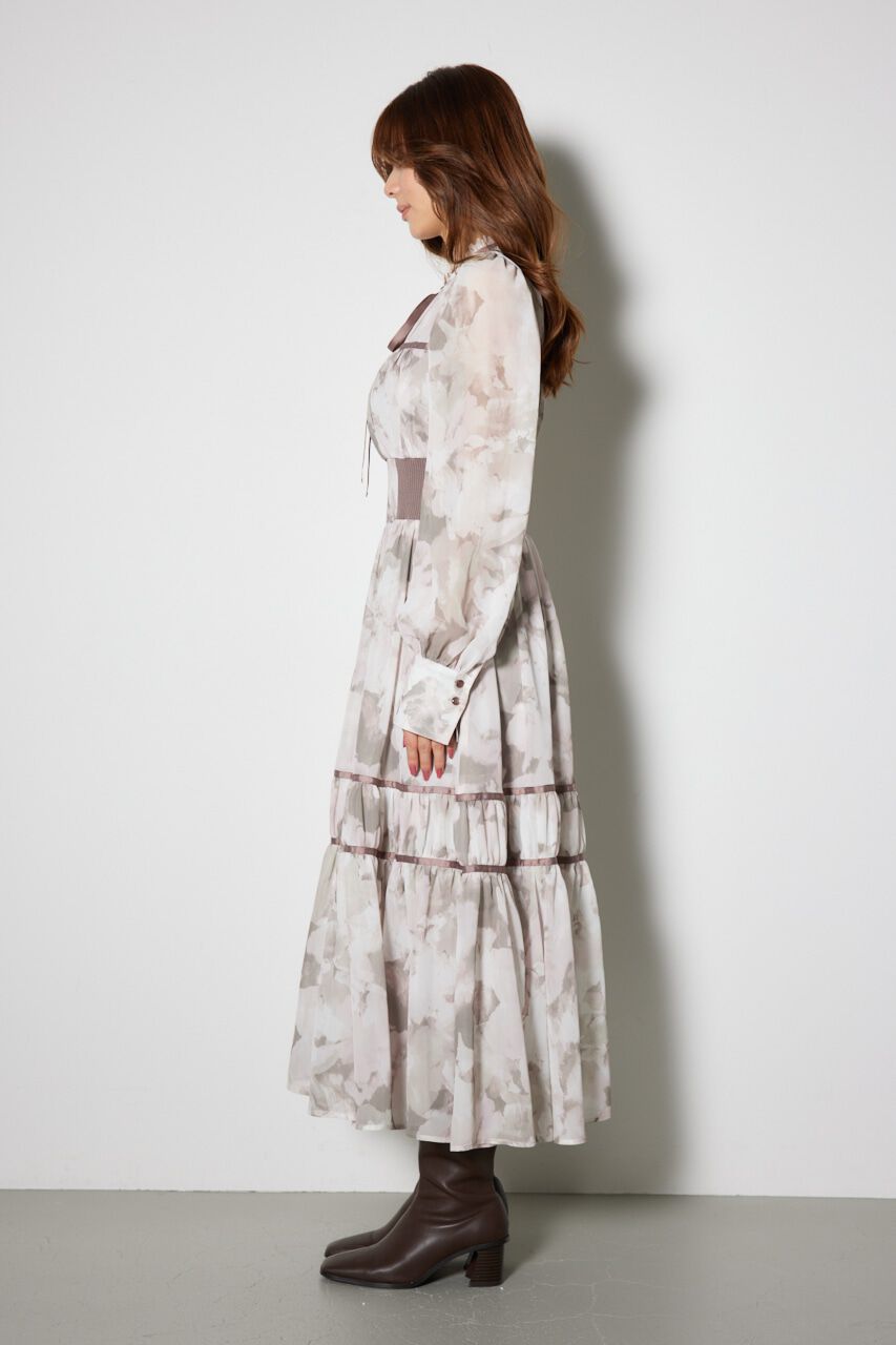 rienda「ニットコンビライクフレアワンピース」|ワンピース|