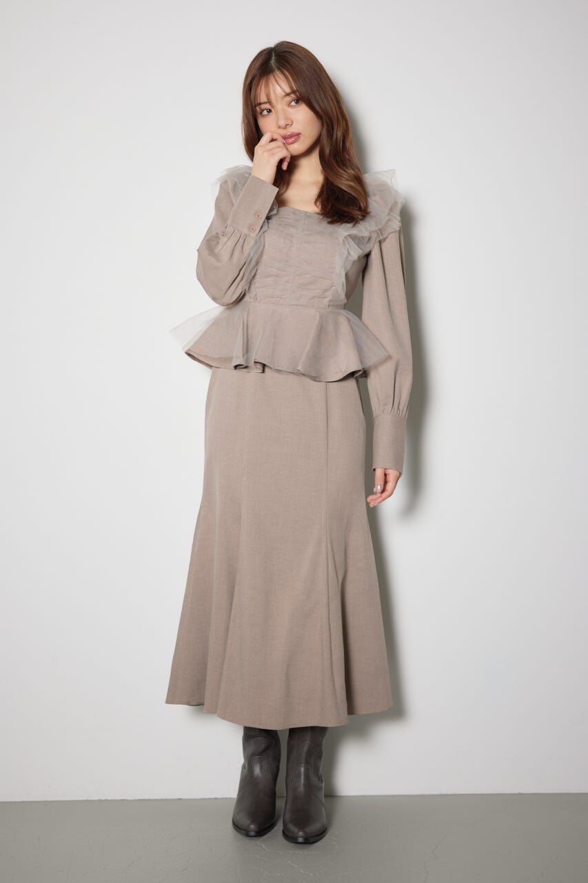 rienda「チュールドッキングマーメイドワンピース」|ワンピース|