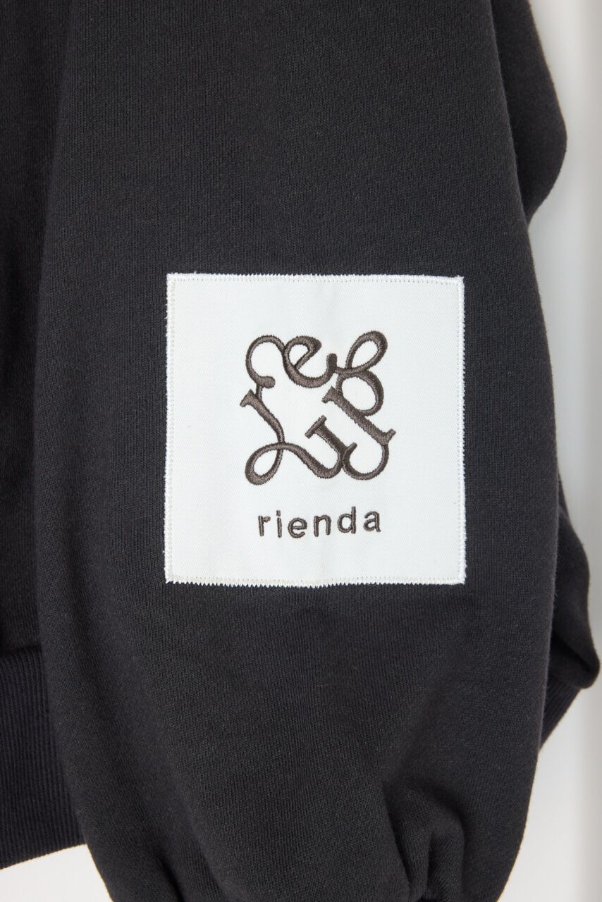 rienda「Rパッチ付きユニセックススウェットトップス」|Tシャツ・カットソー|