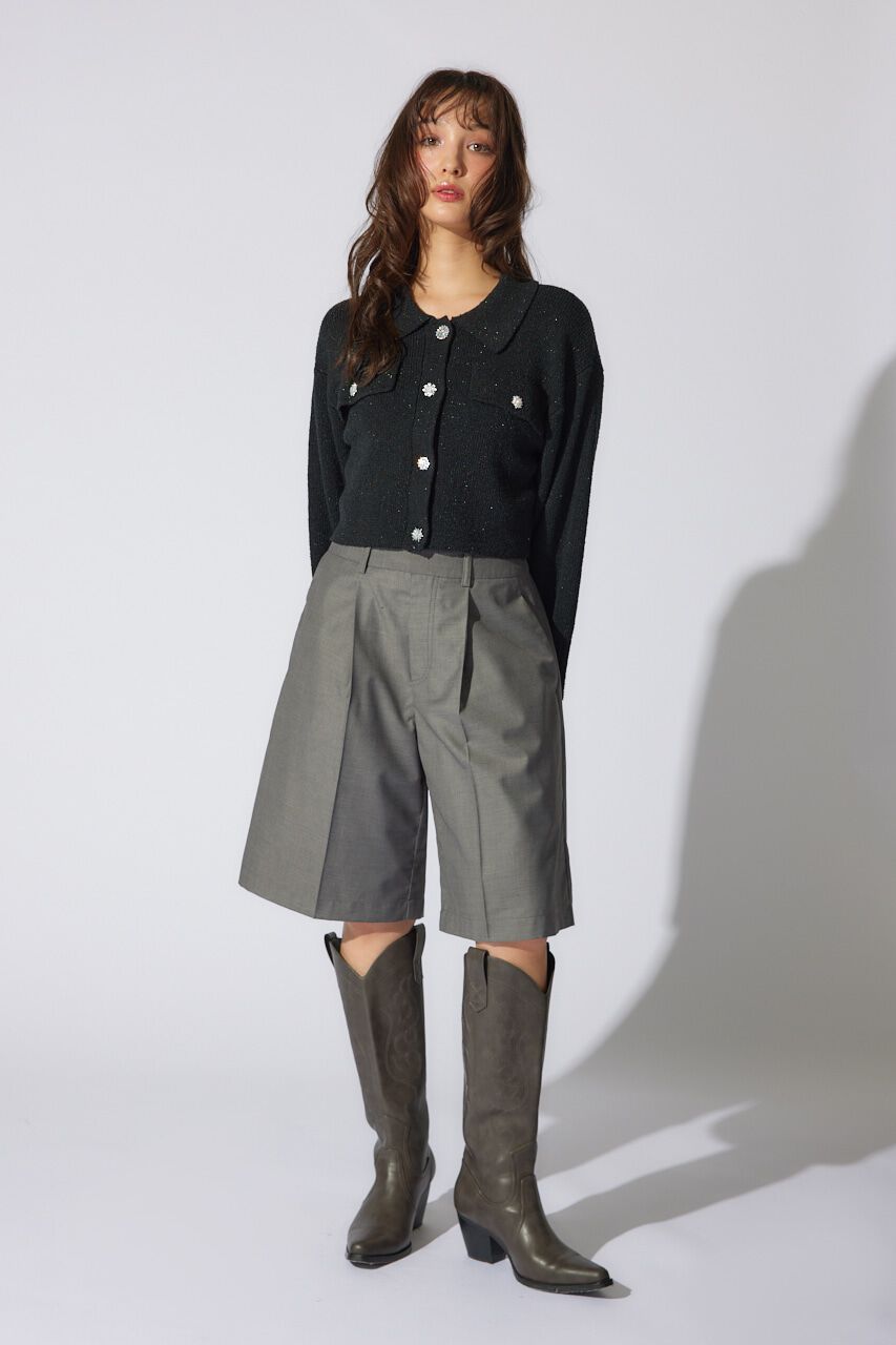 rienda「ビジューニットジャケット」|その他|