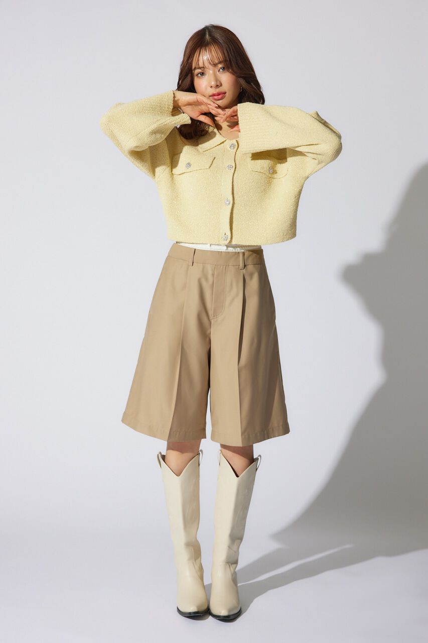 rienda「ビジューニットジャケット」|その他|