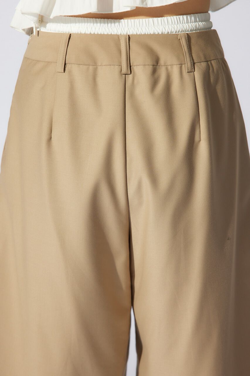 rienda「レイヤードパターンジャストウエストハーフパンツ」|その他|