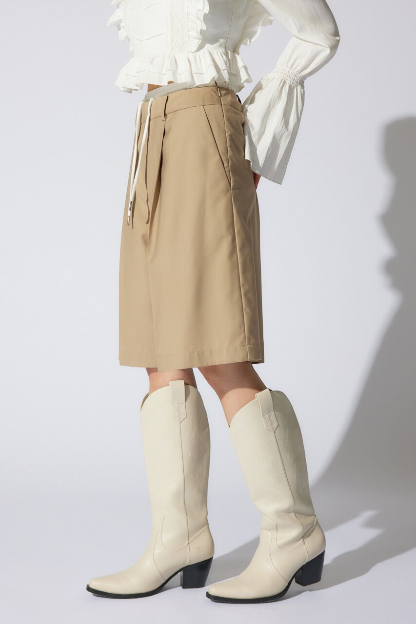 rienda「レイヤードパターンジャストウエストハーフパンツ」|その他|