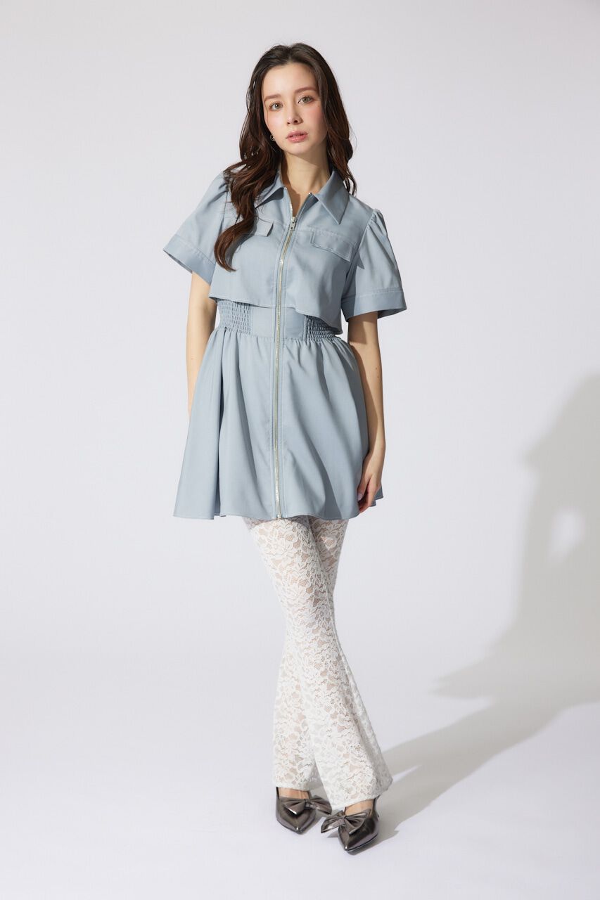 rienda「レースフレアジャストウエストパンツ」|その他|