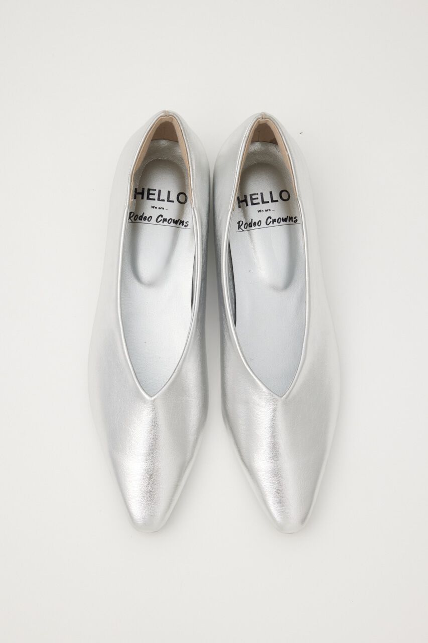 RODEO CROWNS「シャイニーフラットパンプス」|サンダル|