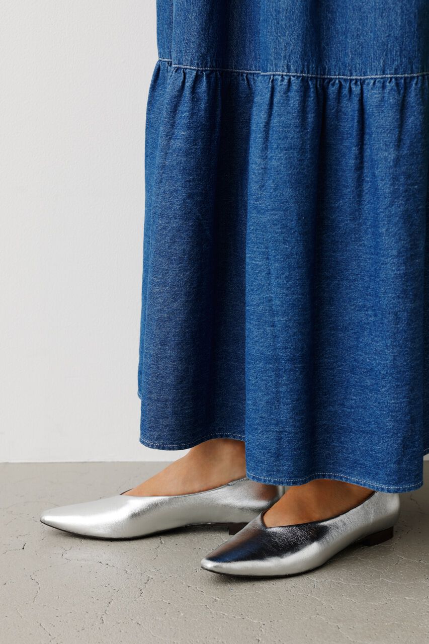 RODEO CROWNS「シャイニーフラットパンプス」|サンダル|