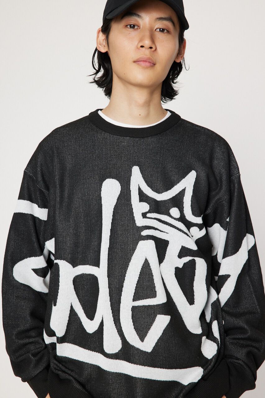 RODEO CROWNS「CROWNロゴニット」|ニット・セーター|BLK