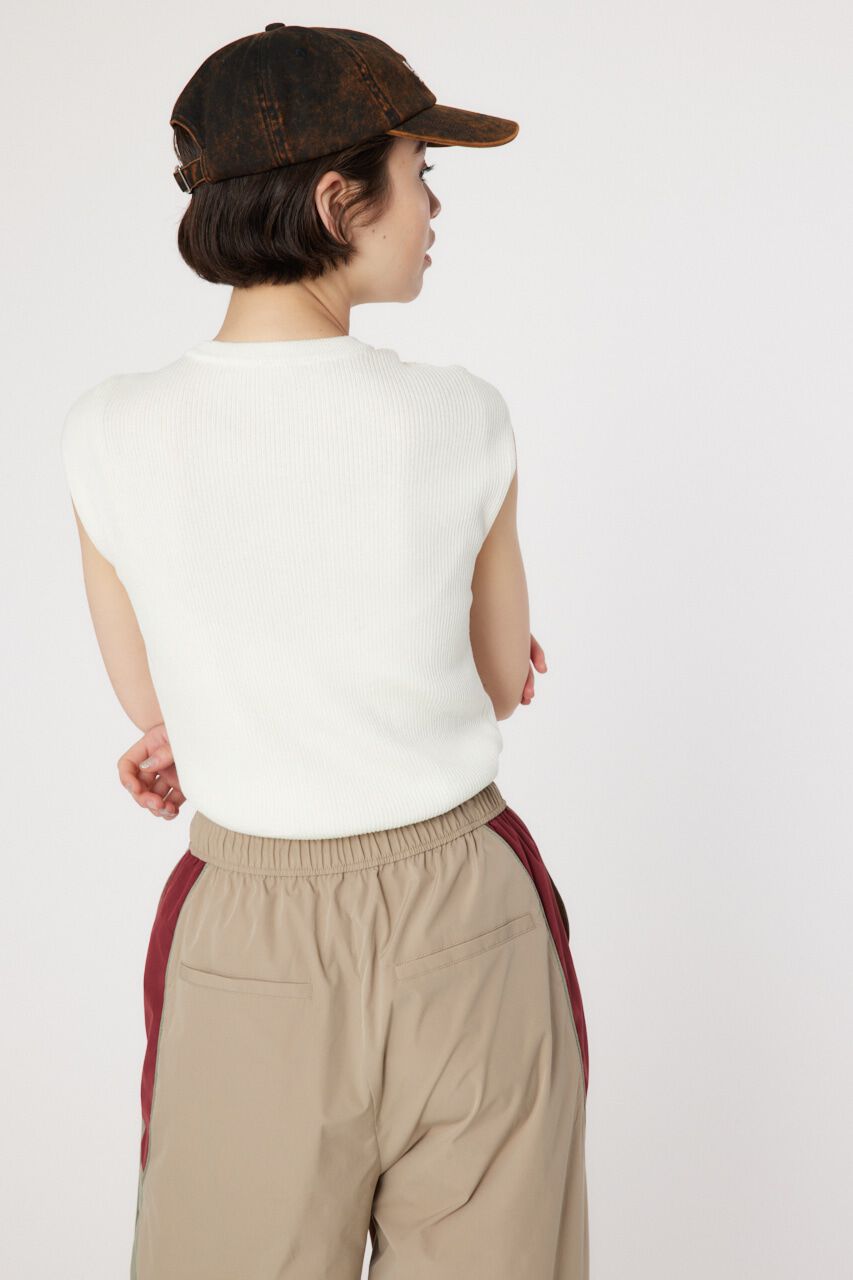 RODEO CROWNS「BASIC ノースリーブ ニット トップス」|タンクトップ|