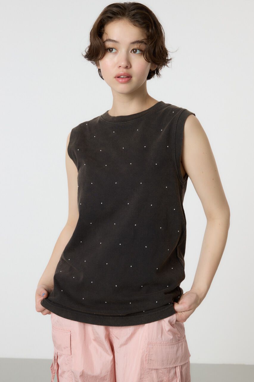 RODEO CROWNS「スタッズタンクトップ」|タンクトップ|