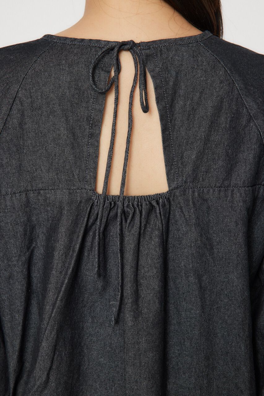 RODEO CROWNS「袖ボリュームバックリボントップス」|シャツ・ブラウス|