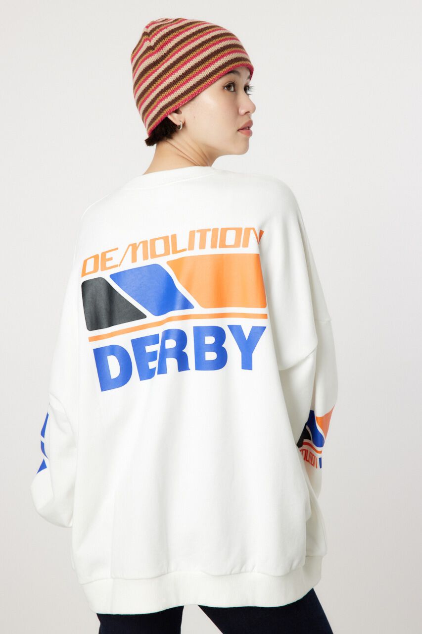 RODEO CROWNS「D.D. MOTORSPORTスウェットトップス」|パーカー|O/WHT1