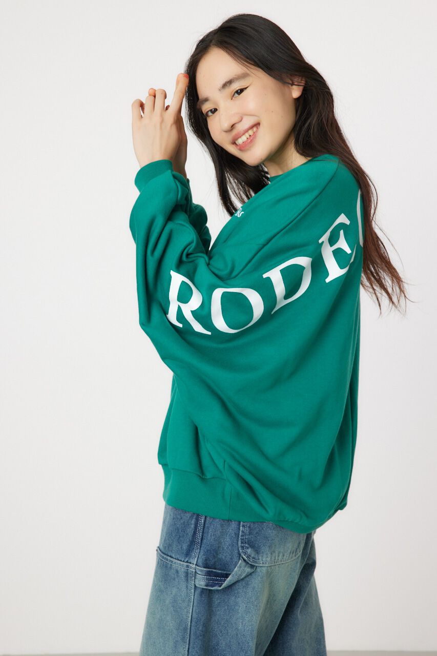 RODEO CROWNS「ドルマンバックロゴスウェット」|パーカー|GRN