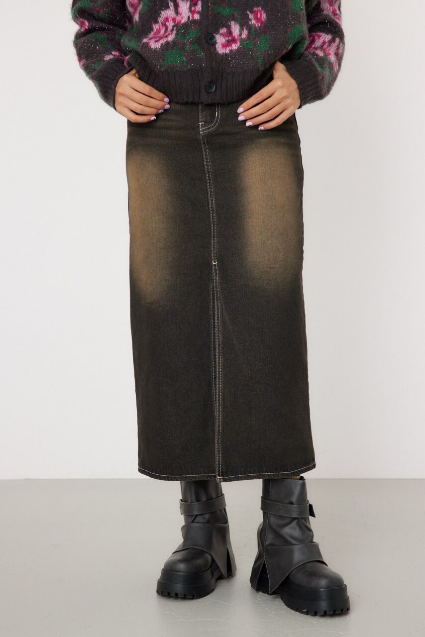 RODEO CROWNS「フロントスリットデニムスカート」|スカート|