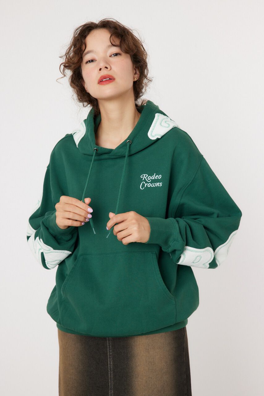 RODEO CROWNS「リバースパッチLOGOパーカー」|パーカー|
