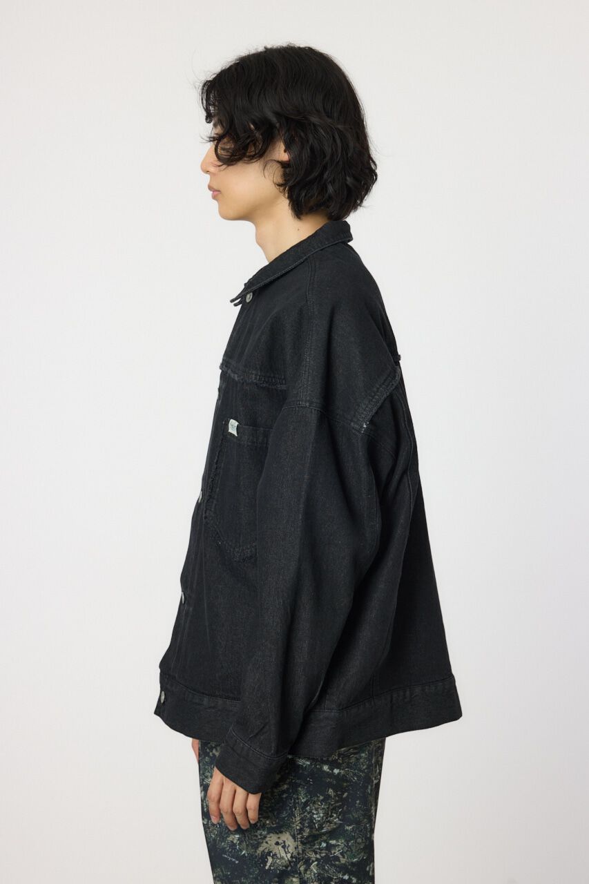 RODEO CROWNS「フリンジワイドデニムジャケット」|デニムジャケット|