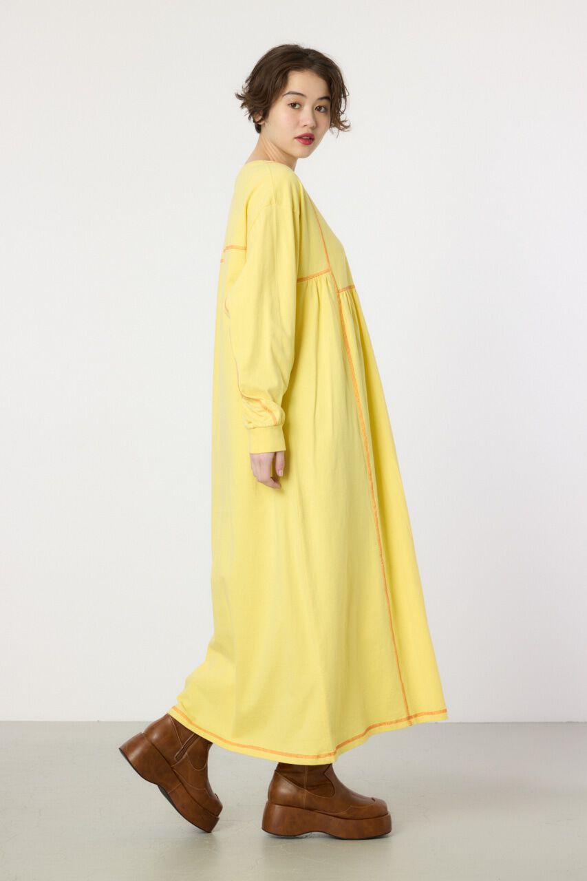 RODEO CROWNS「配色ステッチティアードマキシワンピース」|ワンピース|