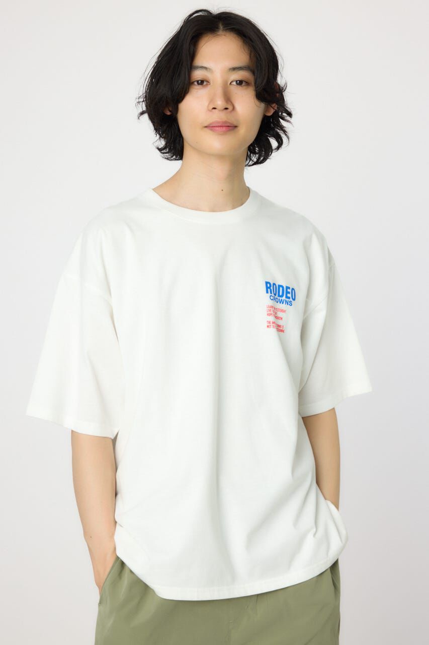 RODEO CROWNS「メンズOverlap デニムアップリケTシャツ」|Tシャツ・カットソー|