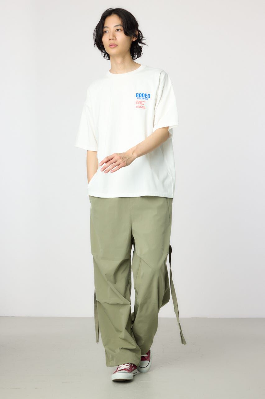 RODEO CROWNS「メンズOverlap デニムアップリケTシャツ」|Tシャツ・カットソー|