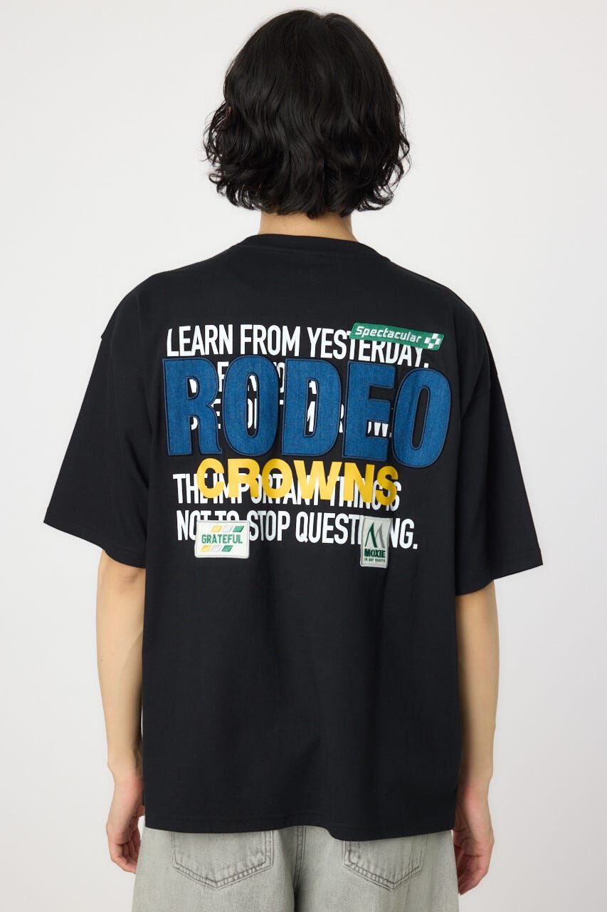 RODEO CROWNS「メンズOverlap デニムアップリケTシャツ」|Tシャツ・カットソー|