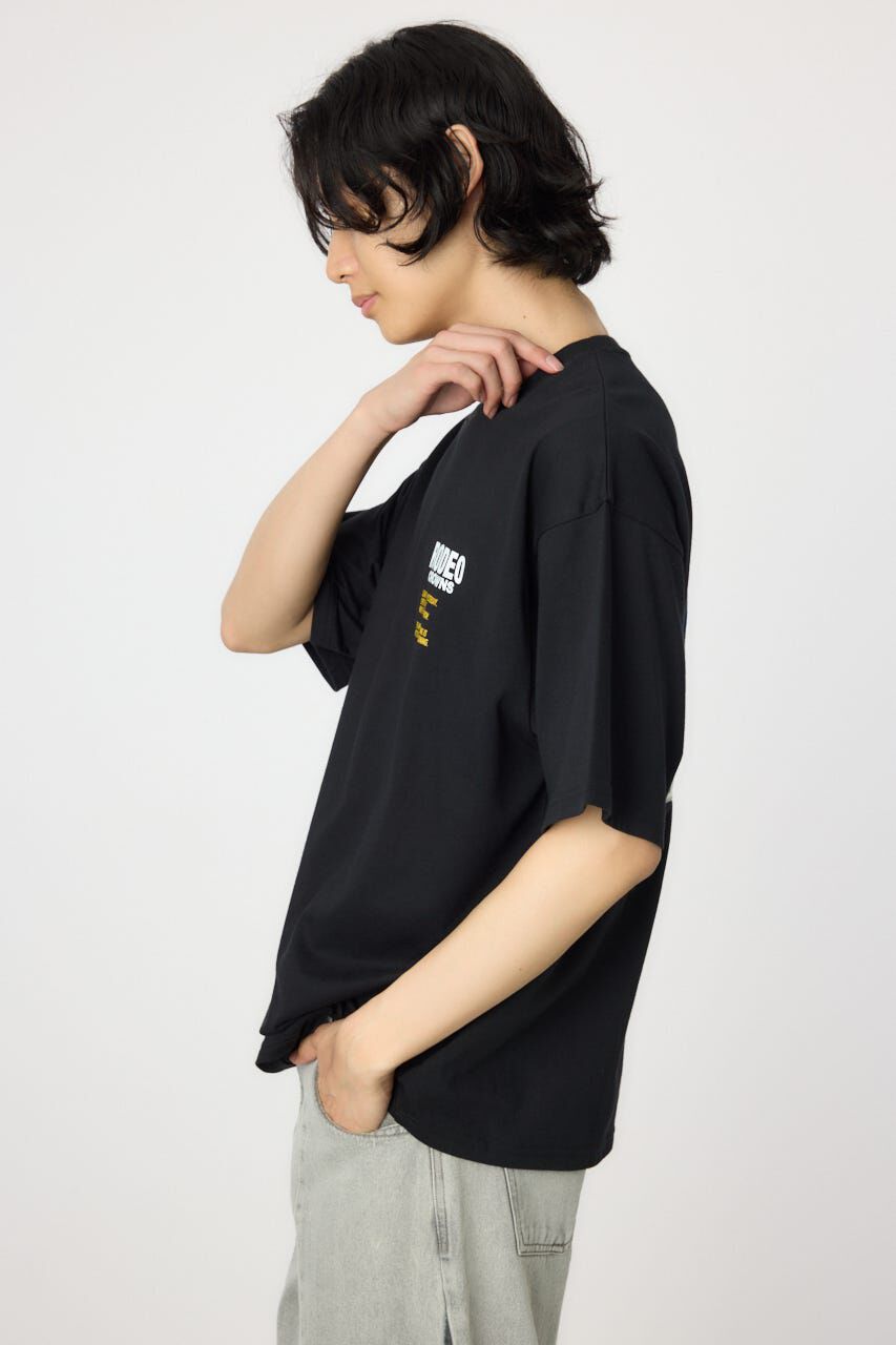 RODEO CROWNS「メンズOverlap デニムアップリケTシャツ」|Tシャツ・カットソー|