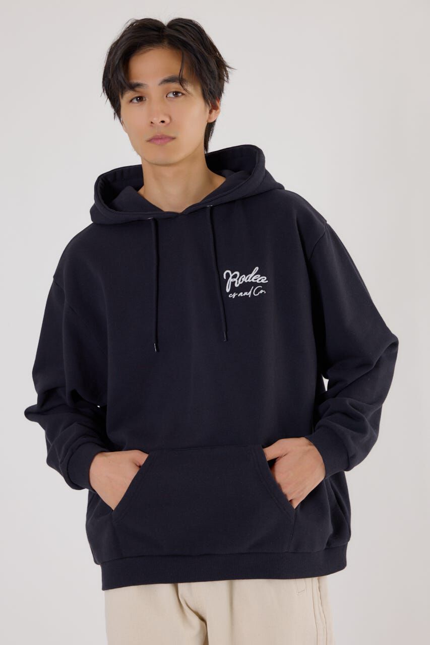 RODEO CROWNS「メンズロゴデニムパッチフーディー」|パーカー|