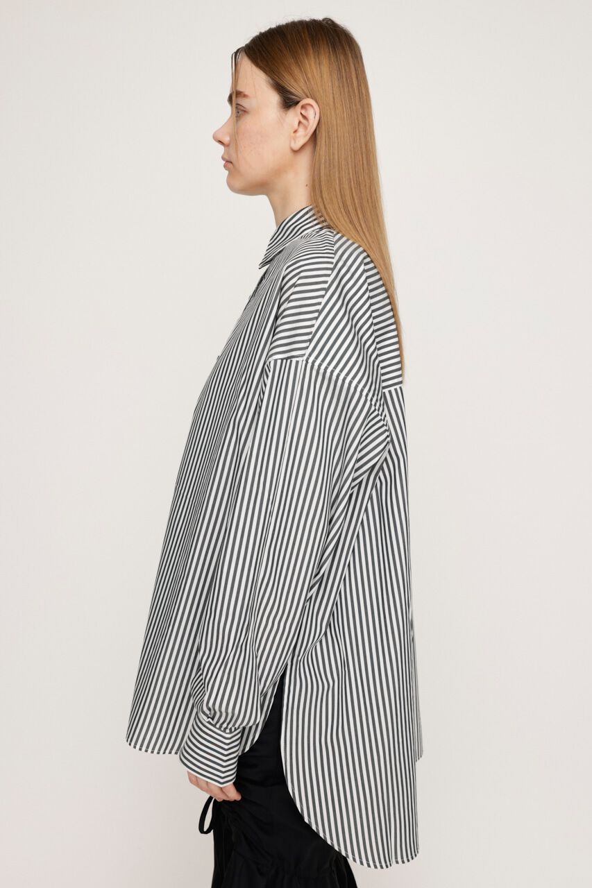 SLY「LOOSE OVER ARMSLIT STRIPE シャツ」|シャツ・ブラウス|