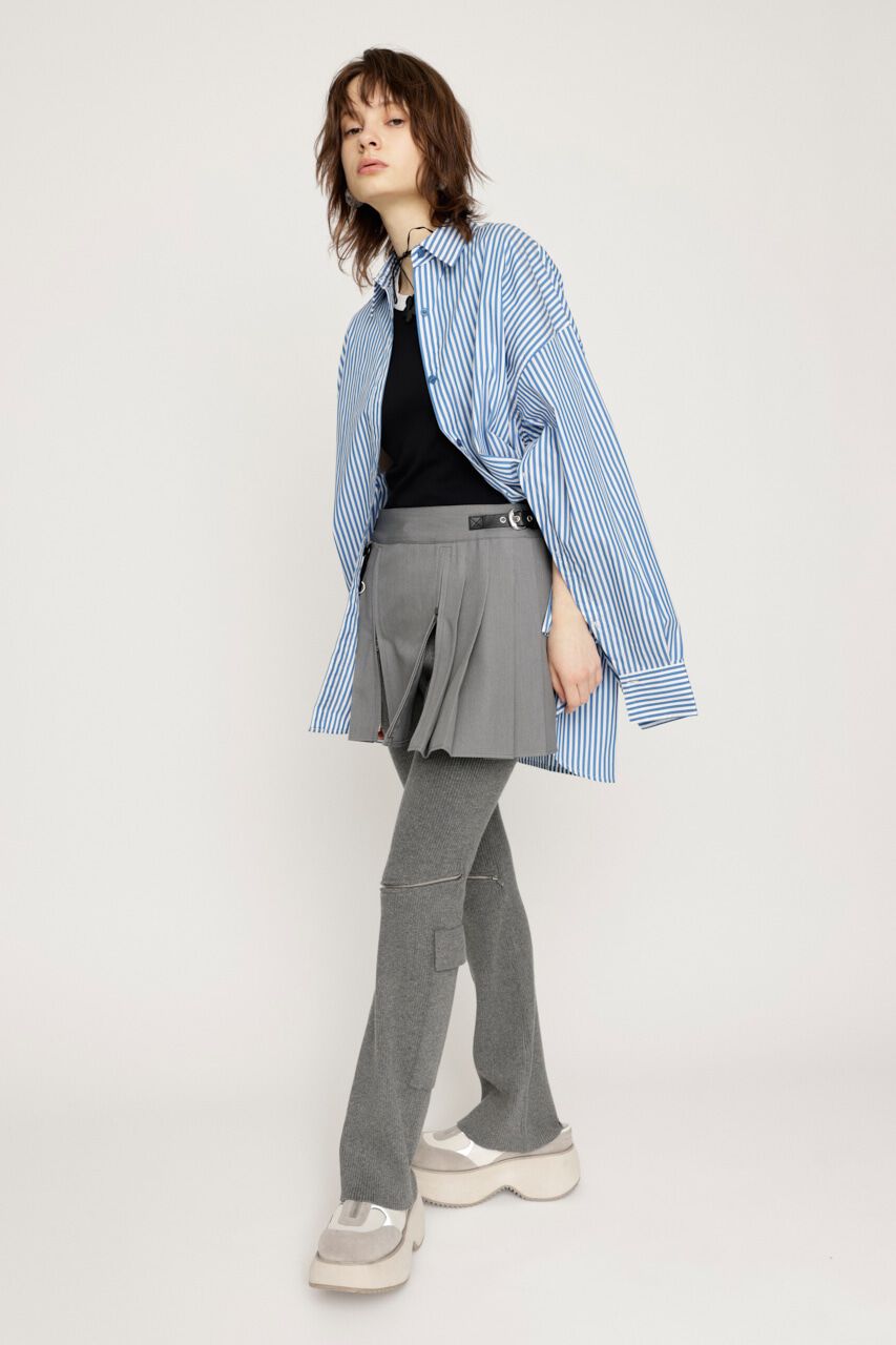 SLY「LOOSE OVER ARMSLIT STRIPE シャツ」|シャツ・ブラウス|