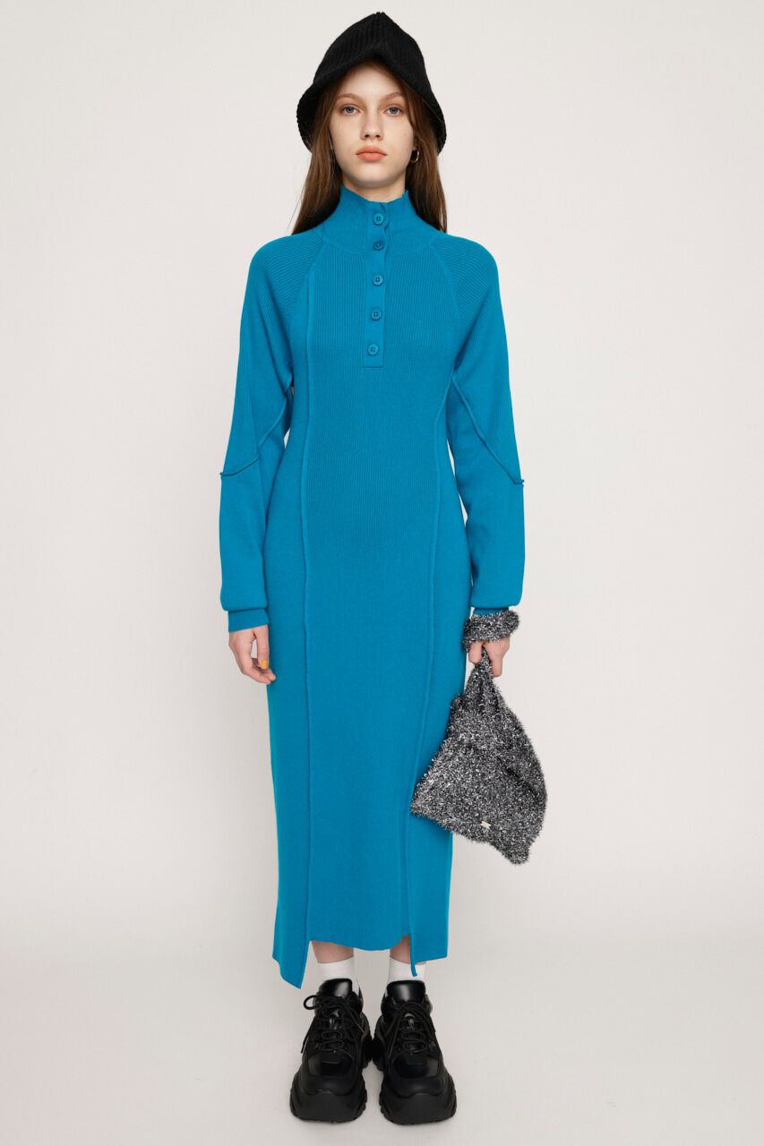 SLY「ASYMMETRY HEM RIB ロングワンピース」|ワンピース|BLU