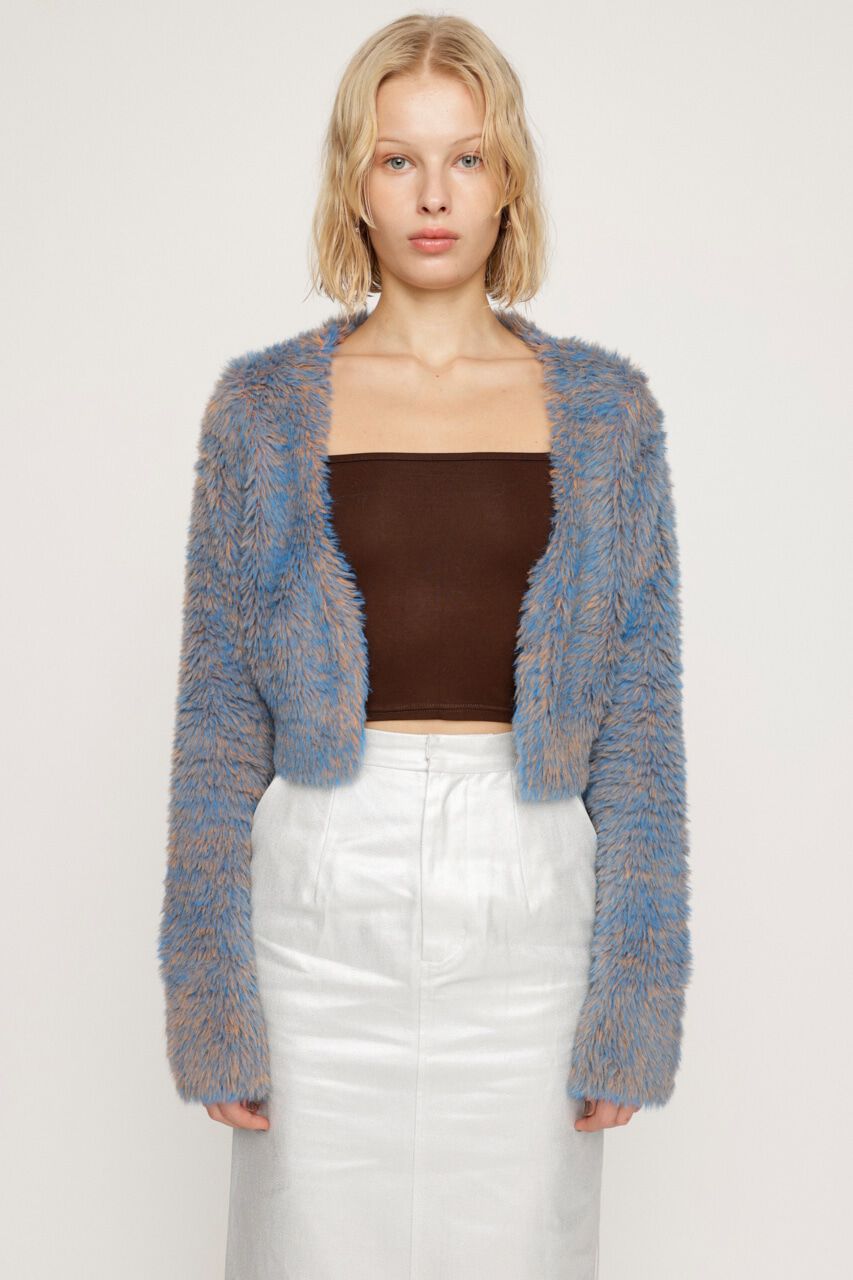 SLY「MINKY CROPPED COMPACT カーディガン」|カーディガン|M/BLU7