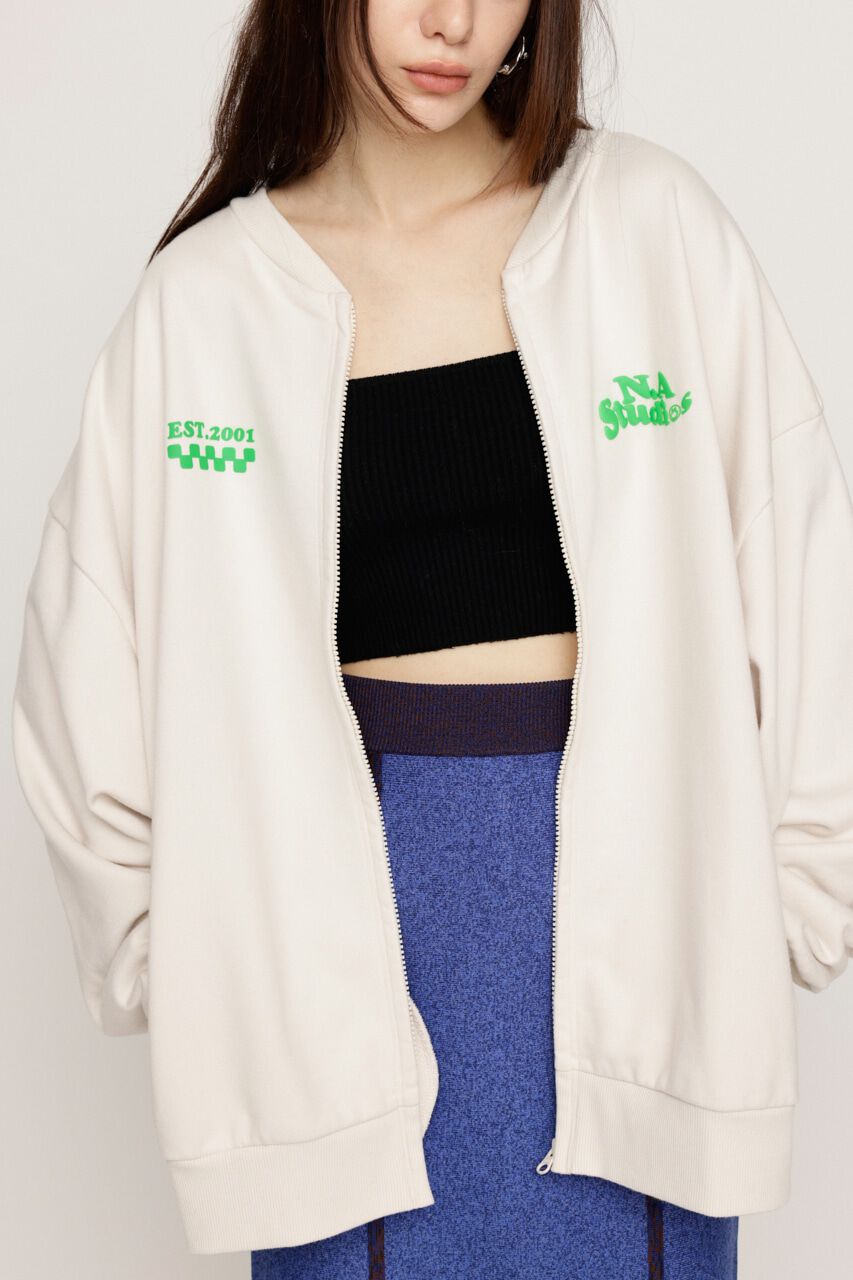 SLY「W FRONT LOGO ZIP UP スウェット」|Tシャツ・カットソー|