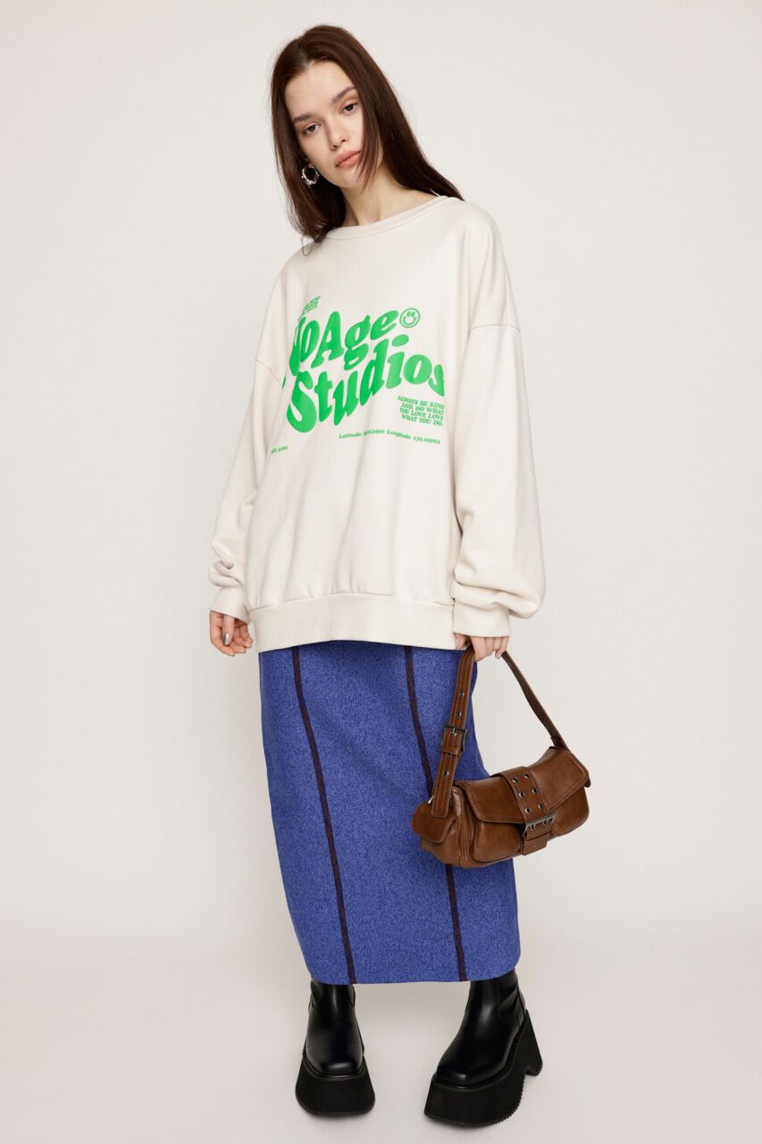 SLY「W FRONT LOGO ZIP UP スウェット」|Tシャツ・カットソー|