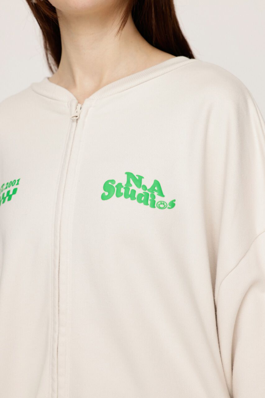 SLY「W FRONT LOGO ZIP UP スウェット」|Tシャツ・カットソー|