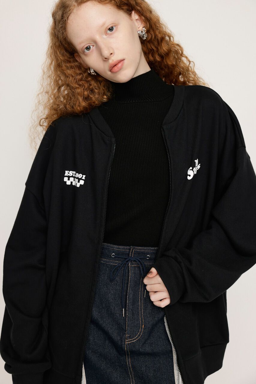 SLY「W FRONT LOGO ZIP UP スウェット」|Tシャツ・カットソー|