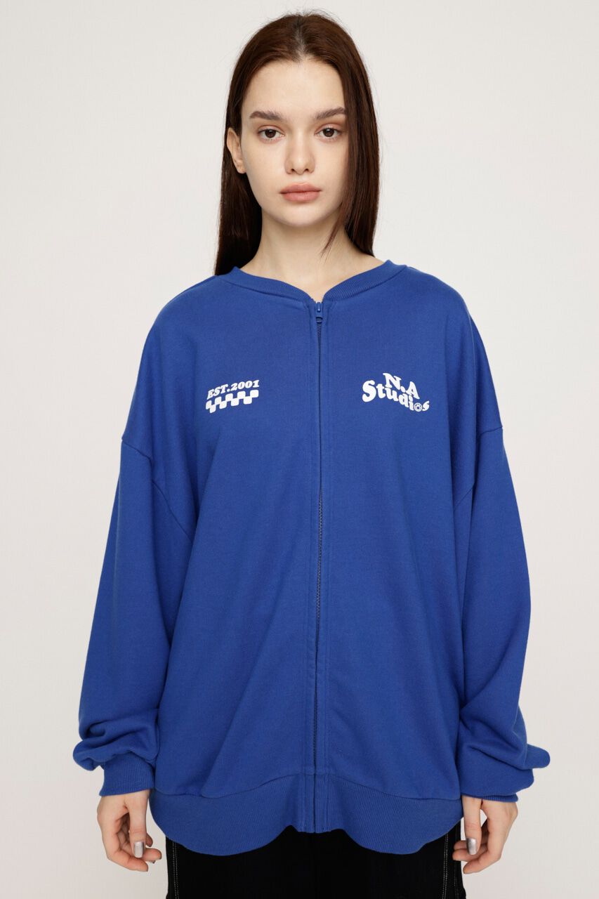 SLY「W FRONT LOGO ZIP UP スウェット」|Tシャツ・カットソー|