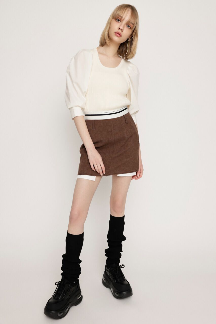 SLY「KNIT COMBI TUCK PUFF トップス」|ニット・セーター|
