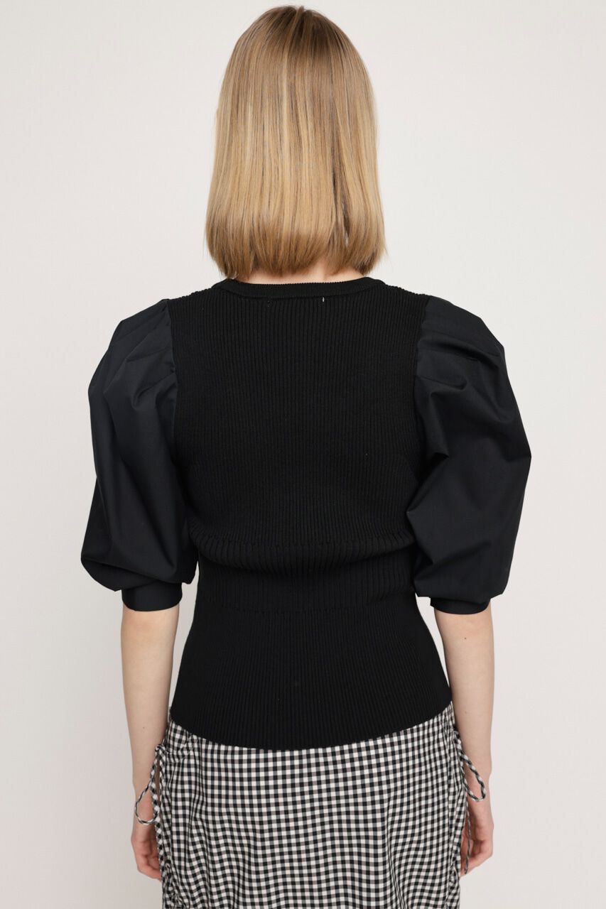 SLY「KNIT COMBI TUCK PUFF トップス」|ニット・セーター|