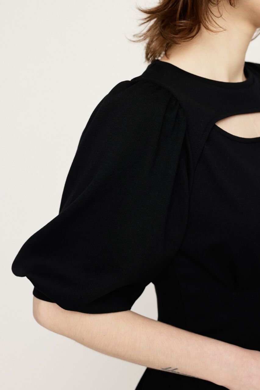 SLY「FRONT OPEN TUCK SLEEVE ショートワンピース」|ワンピース|