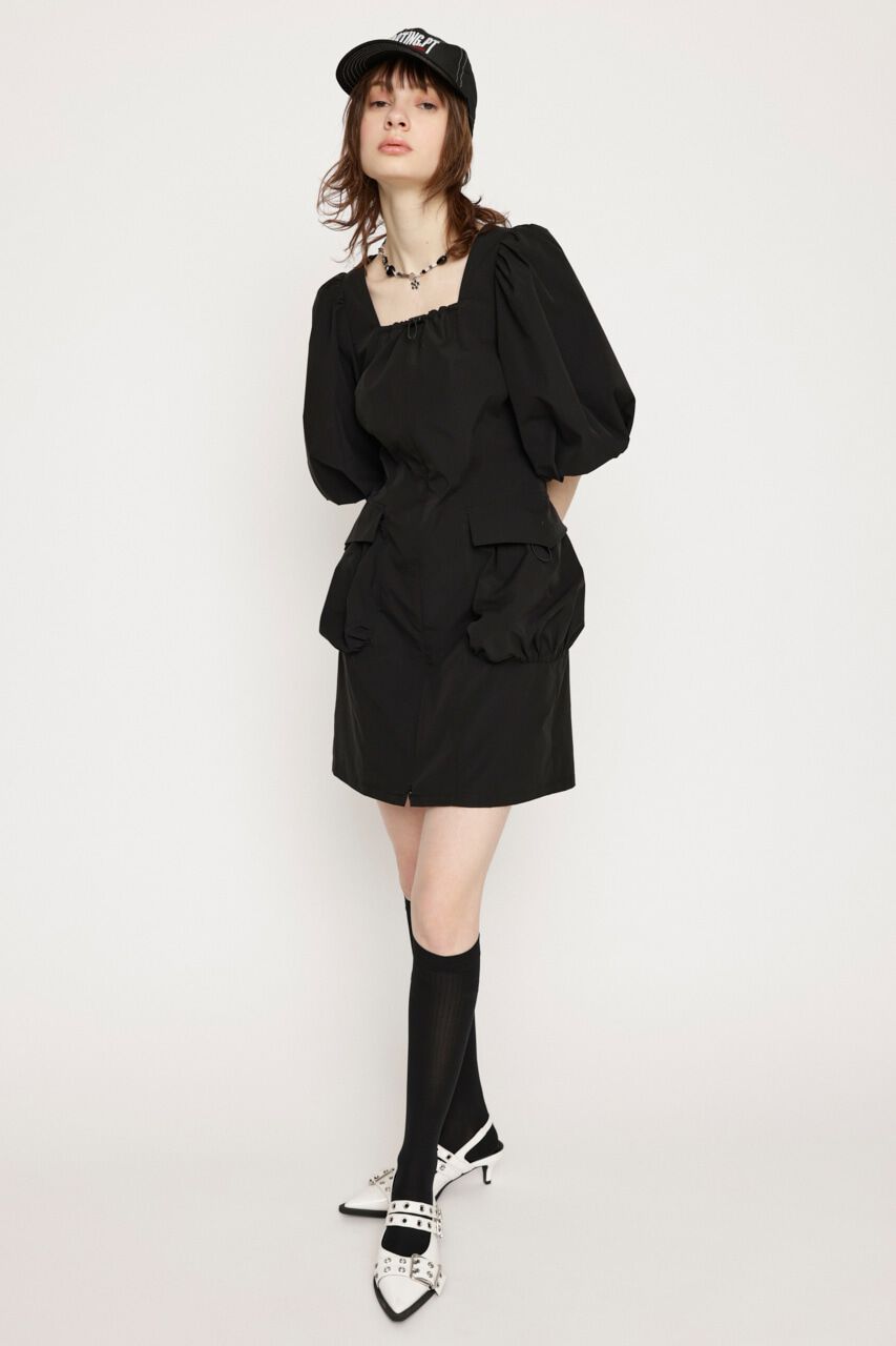 SLY「OPEN HEM SPINDLE DESIGN ショートワンピース」|ワンピース|
