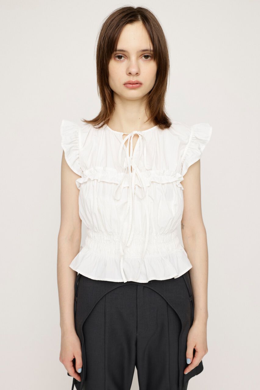 SLY「2WAY RIBBON FRILL トップス」|タンクトップ|