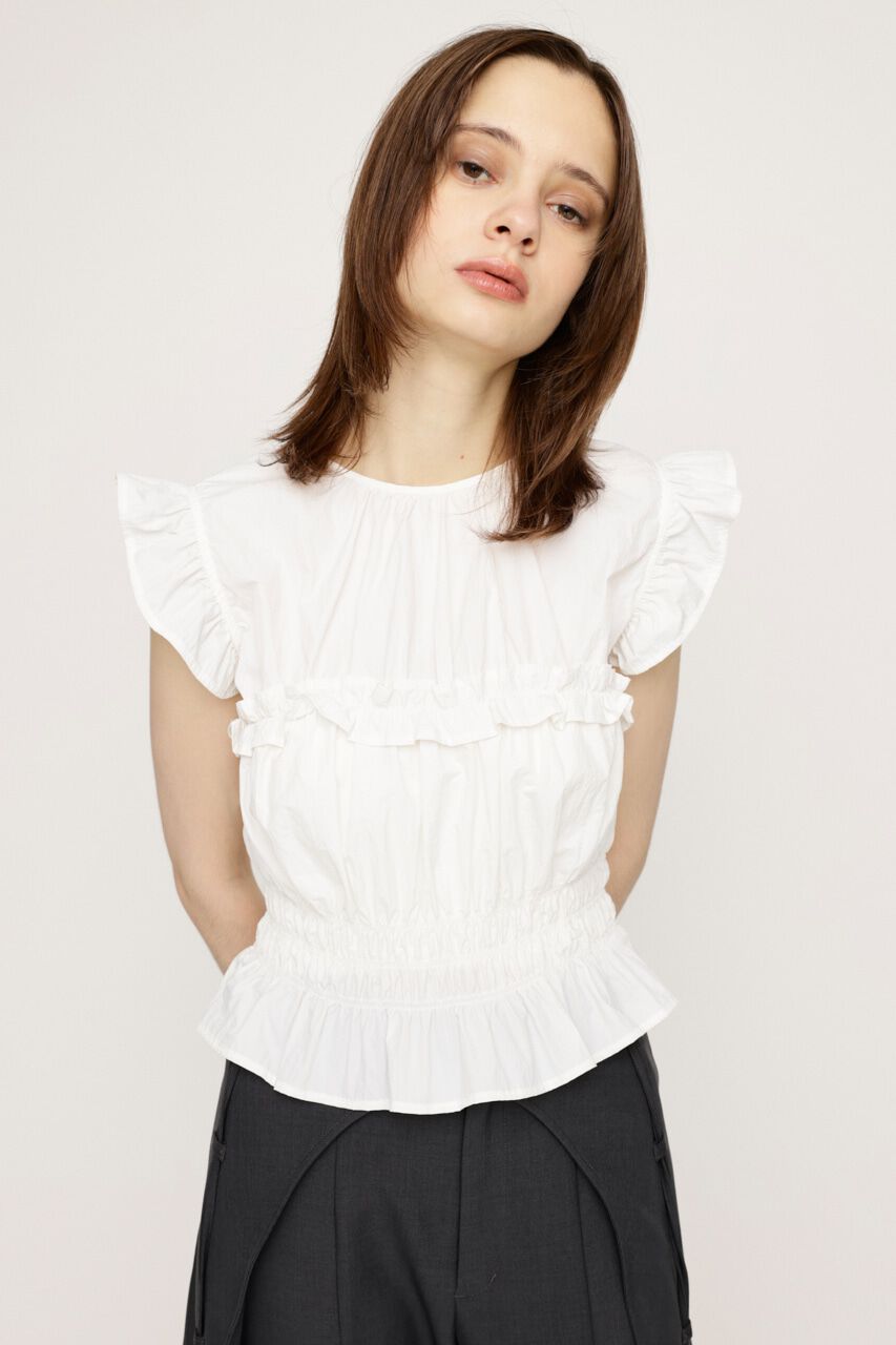 SLY「2WAY RIBBON FRILL トップス」|タンクトップ|